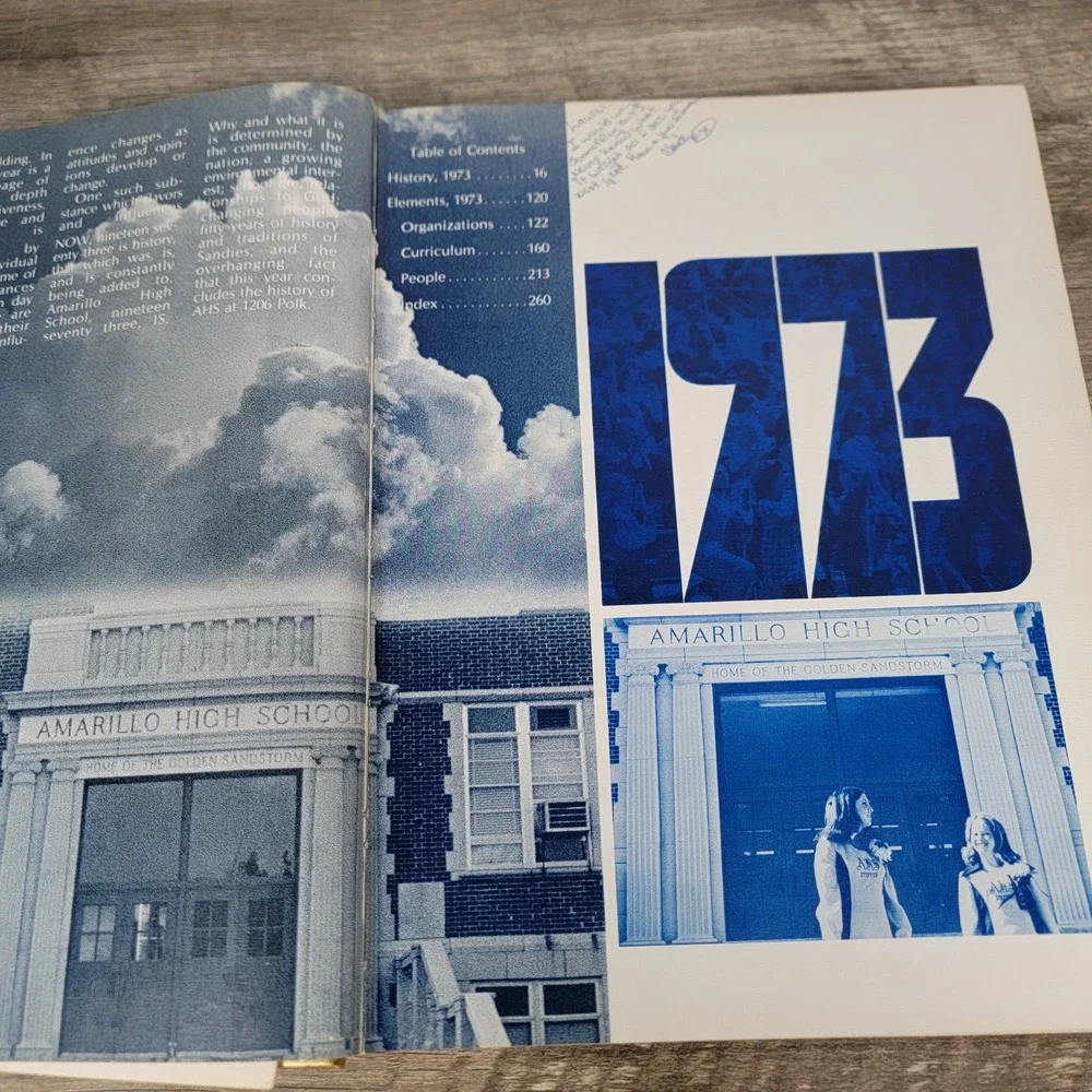 1973 Amarillo High School Yearbook La Airosa Texas Annual Volume 55‎